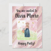 Happy glitter magic baby sweet einladung (Vorderseite)