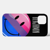 Happy Glossy Bisexuality Pride Flag Case-Mate iPhone Hülle (Rückseite (Horizontal))