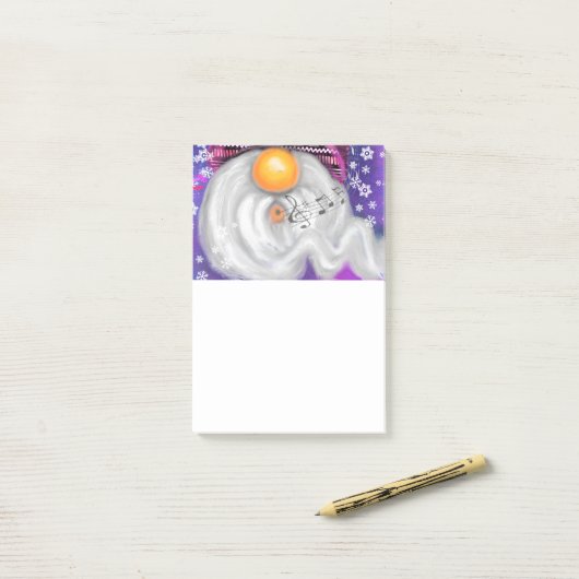 Happy Gnome Funny Christmas Post-it® Notes Post-it Klebezettel (Auf Schreibtisch)