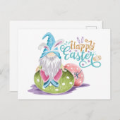 Happy Gnome Oaster Postkarte (Vorne/Hinten)