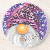 Happy Gnome Weihnachts-Untersetzer Getränkeuntersetzer (Vorne)