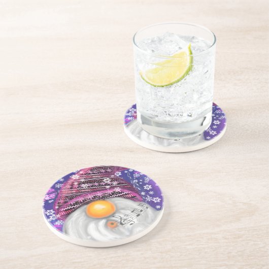 Happy Gnome Weihnachts-Untersetzer Getränkeuntersetzer (Seite)