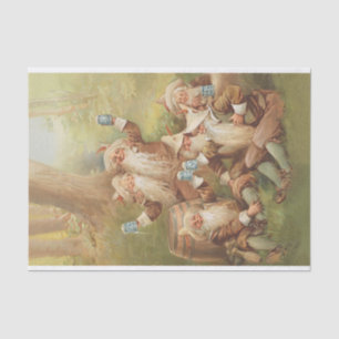 Happy Gnomes Antique Werbung für Bier (1898) Seidenpapier