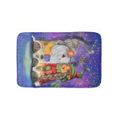 Happy Gnomes Christmas Bath Mat Badematte (Vorderseite)