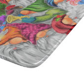 Happy Gnomes Christmas Cutting Board Schneidebrett (Ecke)