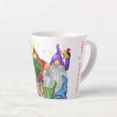 Happy Gnomes Christmas Latte Tasse (Rechte Ecke)
