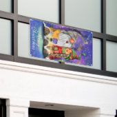 Happy Gnomes Weihnachtsbanner Banner (Äußeres Gebäude)