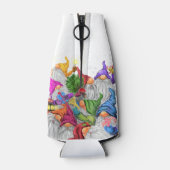 Happy Gnomes Weihnachtsflasche Cooler Flaschenkühler (Rückseite)