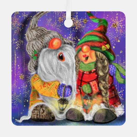 Happy Gnomes Weihnachtsschmuck (Vorderseite)