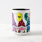 Happy Gnomes Zweifarbige Tasse (Mittel)