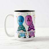 Happy Gnomes Zweifarbige Tasse (Links)