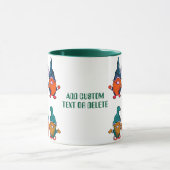 Happy Gnomest St Patricks Day Rainbow Shamrok Tasse (Zentrum)
