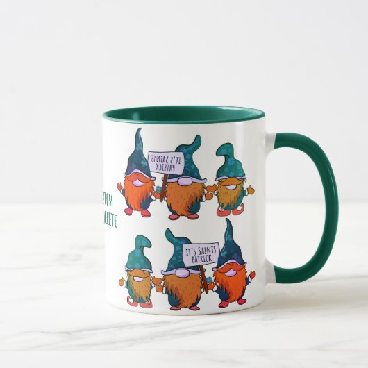 Happy Gnomest St Patricks Day Rainbow Shamrok Tasse (Rechts)