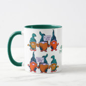 Happy Gnomest St Patricks Day Rainbow Shamrok Tasse (Links)