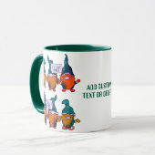 Happy Gnomest St Patricks Day Rainbow Shamrok Tasse (Vorderseite Links)