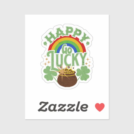 Happy Go Lucky Aufkleber (Blatt)