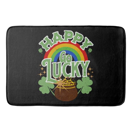 Happy Go Lucky Badematte (Vorderseite)