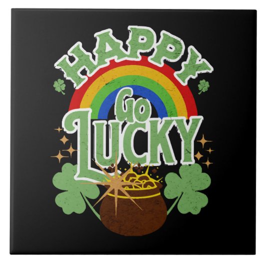 Happy Go Lucky Fliese (Vorderseite)