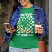 Happy Go Lucky Green Women's St. Patrick's Day T-Shirt