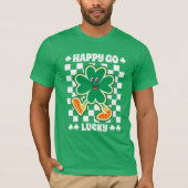 Happy Go Lucky Green Women's St. Patrick's Day T-Shirt (Vorderseite)