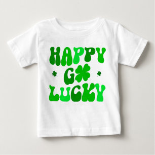 HAPPY GO LUCKY Kleeblatt Baby Säugling T - Shirt