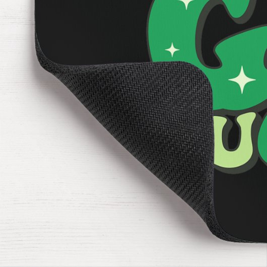 Happy Go Lucky Kleeblatt St Patricks Day Frauen Mä Mousepad (Ecke)