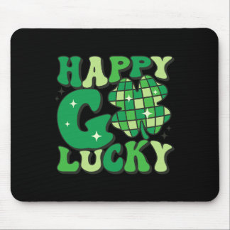 Happy Go Lucky Kleeblatt St Patricks Day Frauen Mä Mousepad