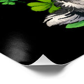 Happy Go Lucky Niedlich Husky St Patricks Day Poster (Ecke)