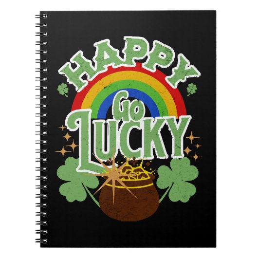 Happy Go Lucky Notizblock (Vorderseite)