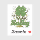 Happy Go Lucky St. Patrick's Day Aufkleber (Blatt)