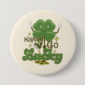 Happy Go Lucky St. Patrick's Day Button (Vorderseite)