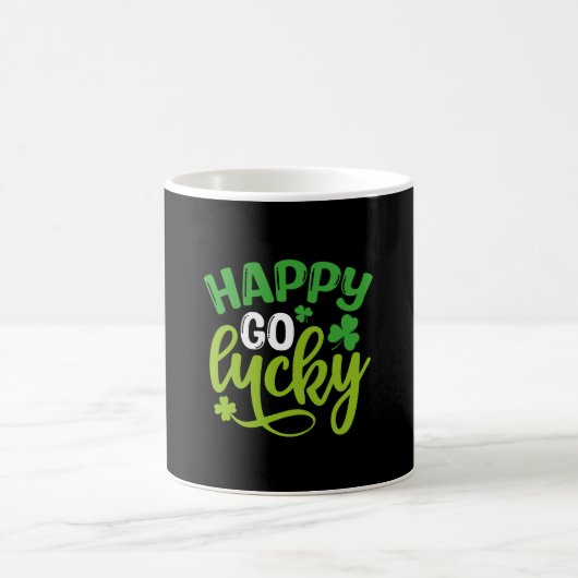 Happy Go Lucky St Patrick's Day Kaffeetasse (Mittel)