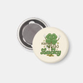 Happy Go Lucky St. Patrick's Day Magnet (Vorderseite/Rückseite)
