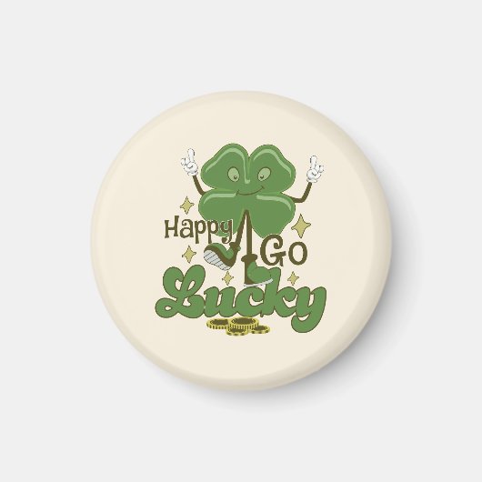 Happy Go Lucky St. Patrick's Day Magnet (Vorne)
