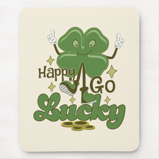 Happy Go Lucky St. Patrick's Day Mousepad (Vorne)