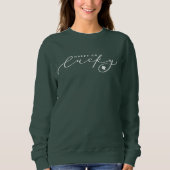 Happy Go Lucky St. Patrick's Day Niedliches White  Sweatshirt (Vorderseite)
