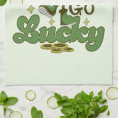 Happy Go Lucky St. Patricks Geschirrtuch (Gefaltet)