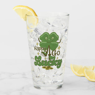 Happy Go Lucky St. Patricks Glas