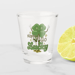 Happy Go Lucky St. Patricks Schnapsglas