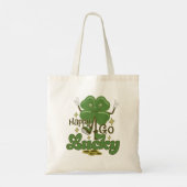 Happy Go Lucky St. Patricks Tragetasche (Rückseite)