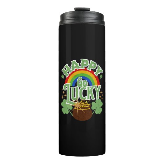 Happy Go Lucky Thermosbecher (Vorderseite)