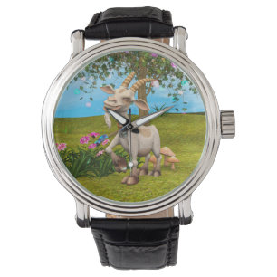 Happy Goat Armbanduhr