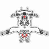 Happy Goat Aufkleber (Vorderseite)
