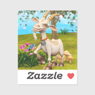 Happy Goat Aufkleber