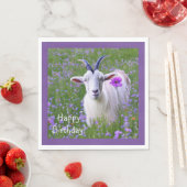 Happy Goat Birthday Serviette (Beispiel)