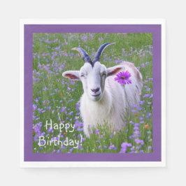 Happy Goat Birthday Serviette