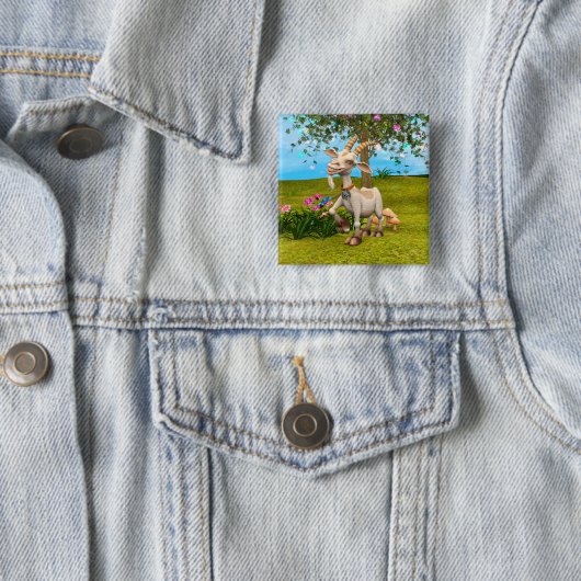 Happy Goat Button (Beispiel)