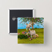 Happy Goat Button (Vorne & Hinten)