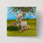 Happy Goat Button (Vorderseite)