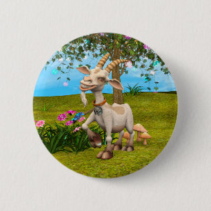 Happy Goat Button